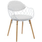 Basket Dining Chair in White White