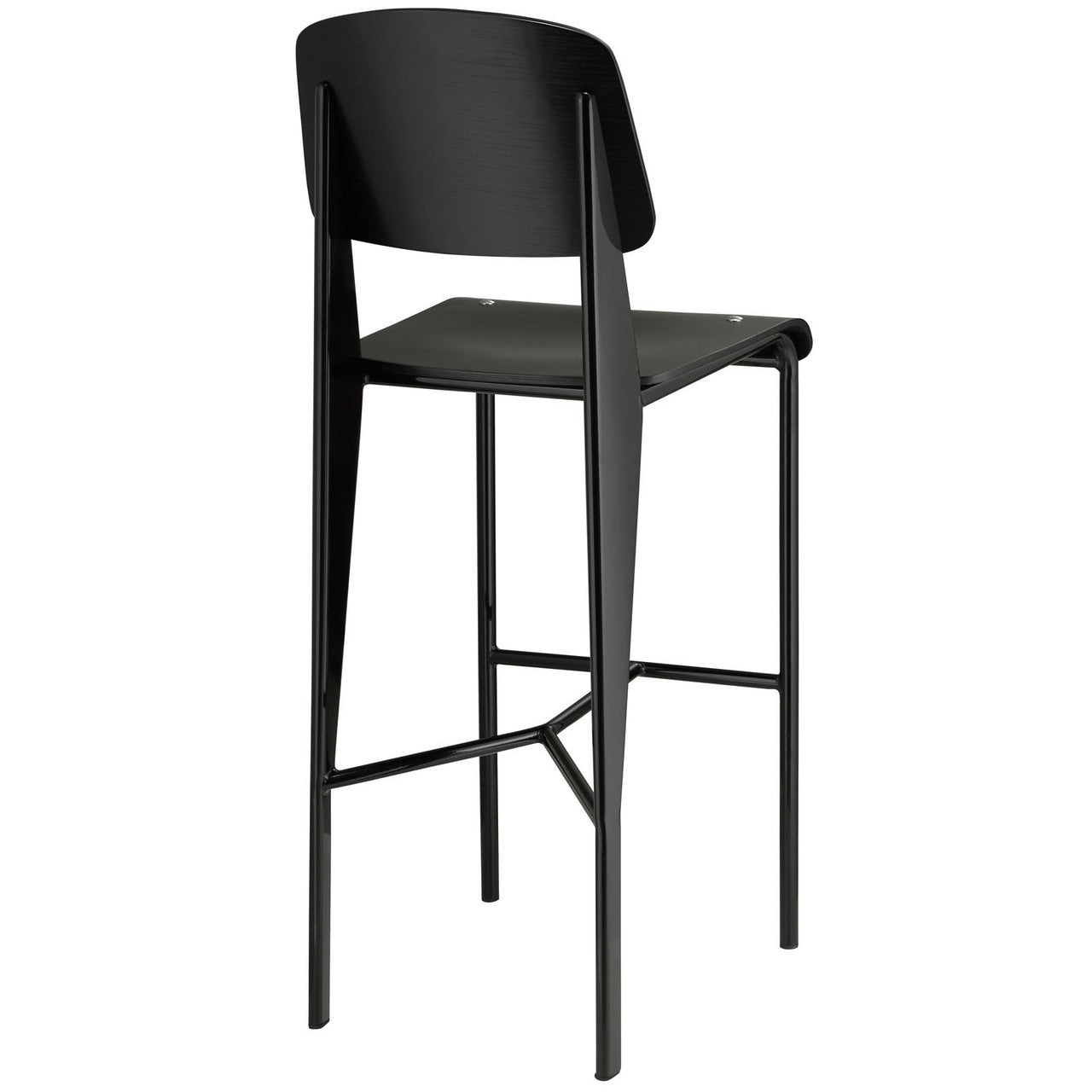 Cabin Bar Stool, Black Metal