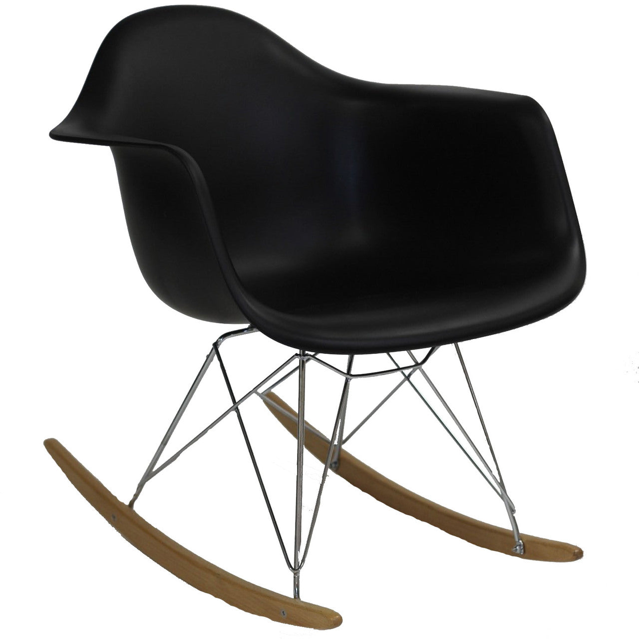 Rocker Lounge Chair in Black