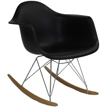 Rocker Lounge Chair in Black