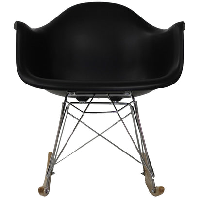 Rocker Lounge Chair in Black