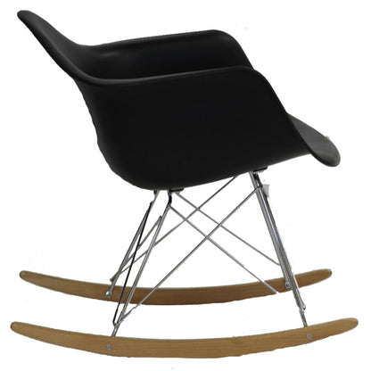 Rocker Lounge Chair in Black