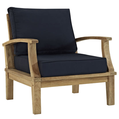 Marina 3 Piece Sofa Set in Natural Navy