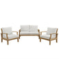 Marina 3 Piece Sofa Set in Natural White