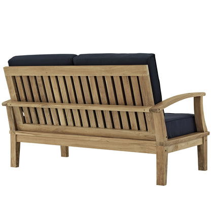 Marina 5 Piece Sofa Set in Natural Navy