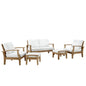 Marina 5 Piece Sofa Set in Natural White