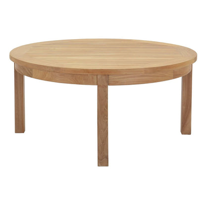 Marina 3 Piece Outdoor Patio Teak Set, Wood, Grey Gray Natural 13265