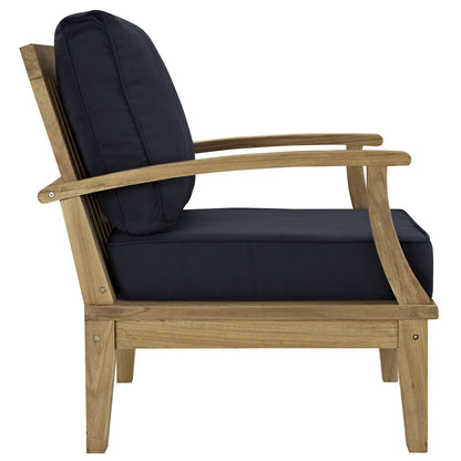 Marina 3 Piece Sofa Set in Natural Navy EEI-1475-NAT-NAV-SET