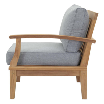 Marina 8 Piece Outdoor Patio Teak Set, Wood, Grey Gray Natural 13267