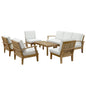 Marina 8 Piece Sofa Set in Natural White EEI-1479-NAT-WHI-SET