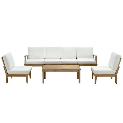 Marina 7 Piece Sofa Set in Natural White EEI-1481-NAT-WHI-SET