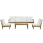 Marina 7 Piece Sofa Set in Natural White EEI-1481-NAT-WHI-SET