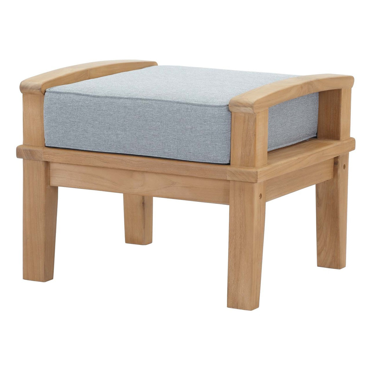 Marina 7 Piece Outdoor Patio Teak Set, Wood, Grey Gray Natural 13270