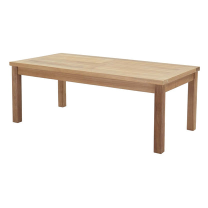 Marina 7 Piece Outdoor Patio Teak Set, Wood, Grey Gray Natural 13270