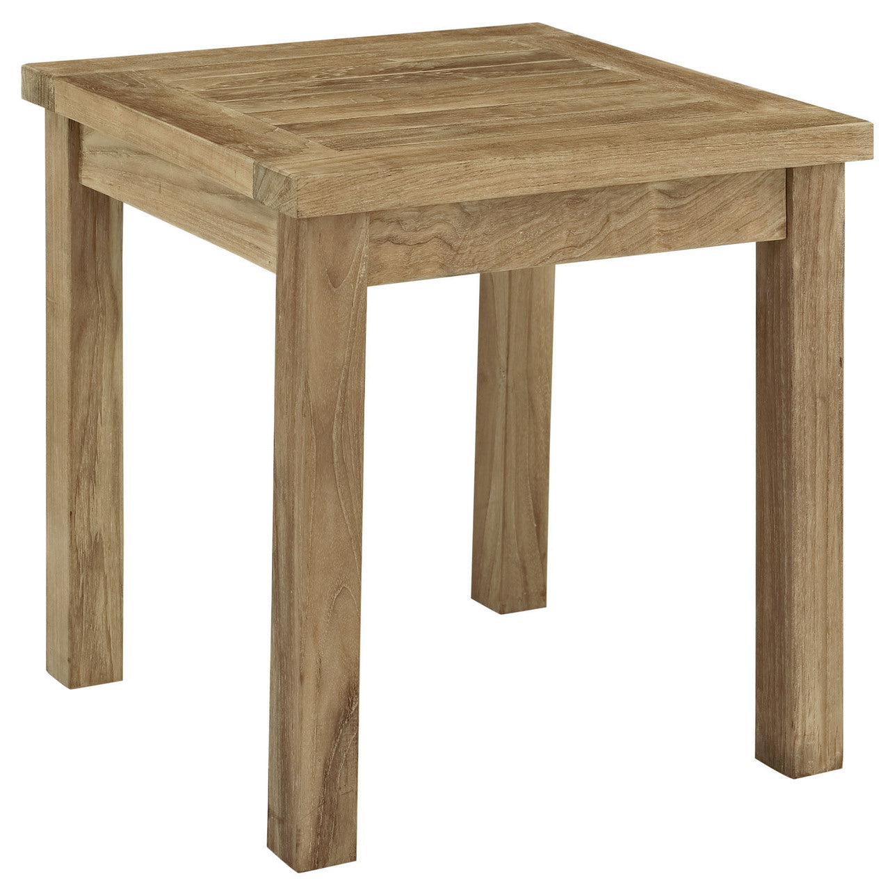 Marina 7 Piece Outdoor Patio Teak Sofa Set, White Wood