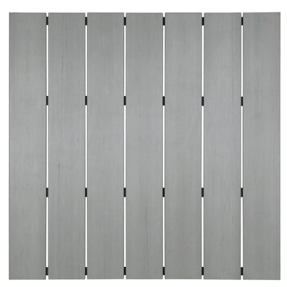 Maine Outdoor Patio Bar Table, Brown Grey, Steel
