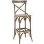 Gear Bar Stool, Grey Wood