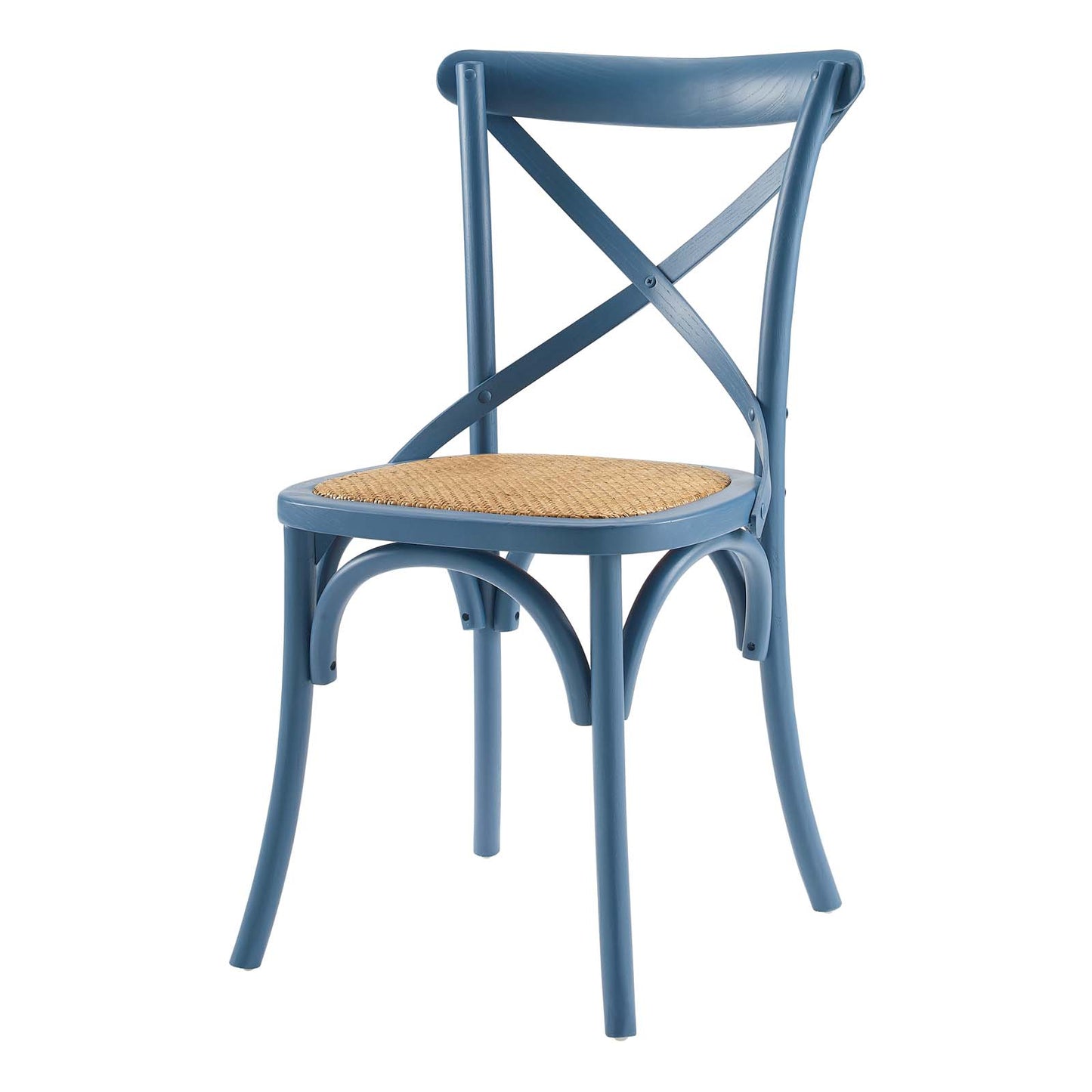 Gear Dining Side Chair, Wood, Blue, 18095