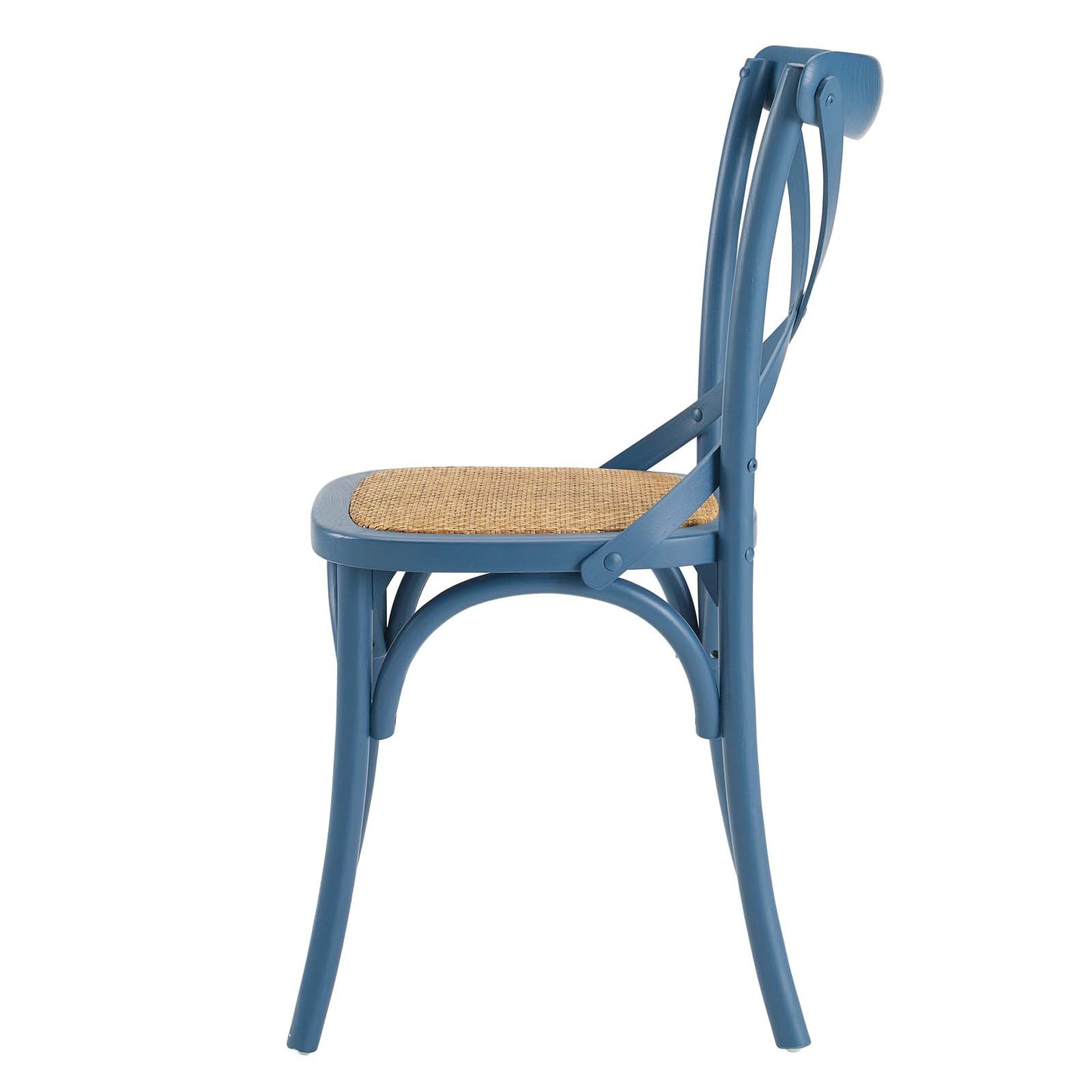 Gear Dining Side Chair, Wood, Blue, 18095