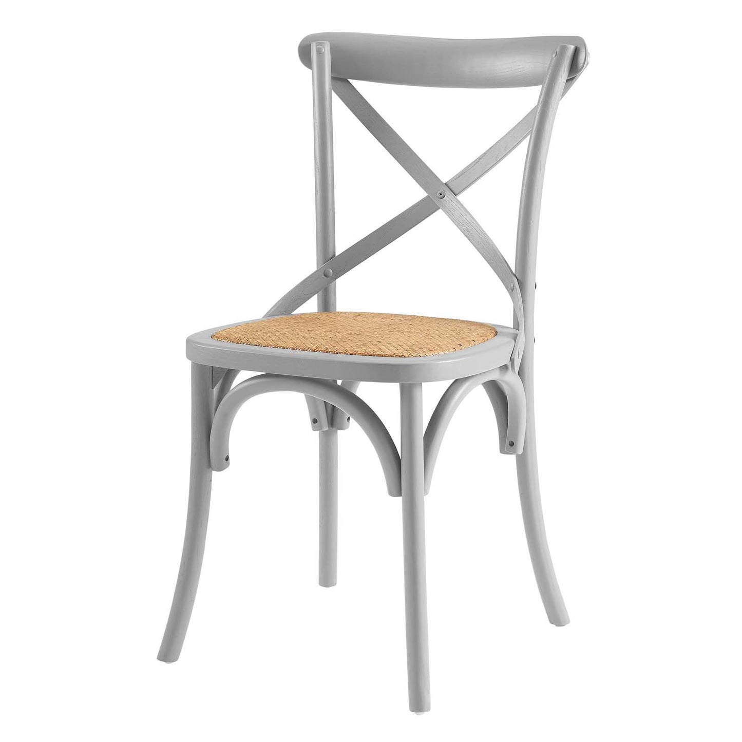 Gear Dining Side Chair, Wood, Light Grey Gray, 18096