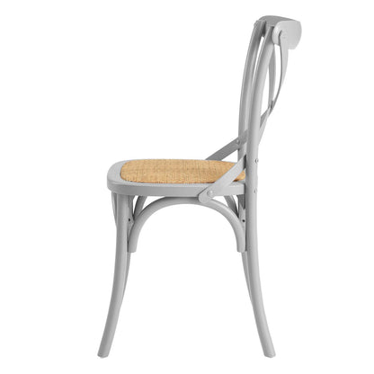 Gear Dining Side Chair, Wood, Light Grey Gray, 18096