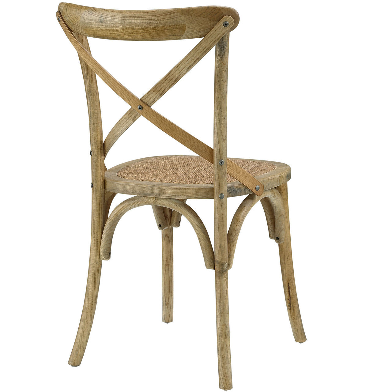 Gear Dining Side Chair, Brown Wood