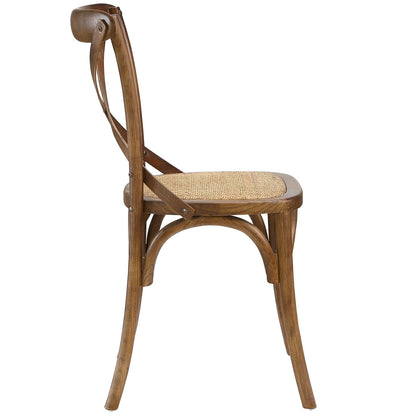 Gear Dining Side Chair, Brown, Wood