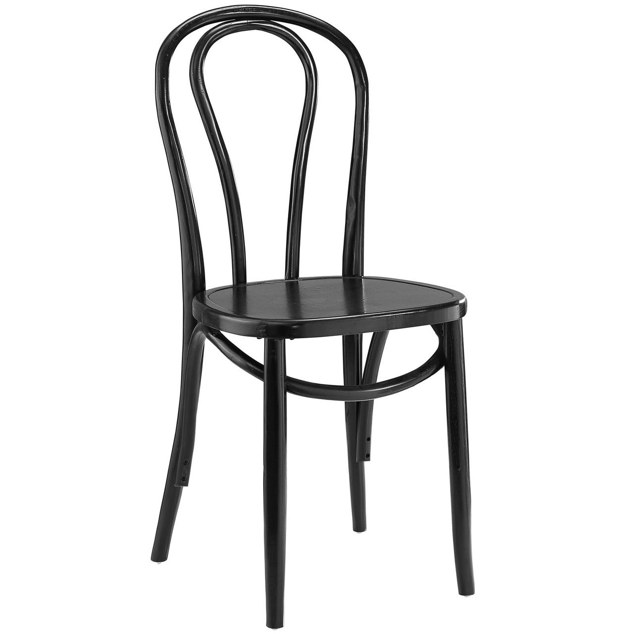 Eon Dining Side Chair, Black Wood