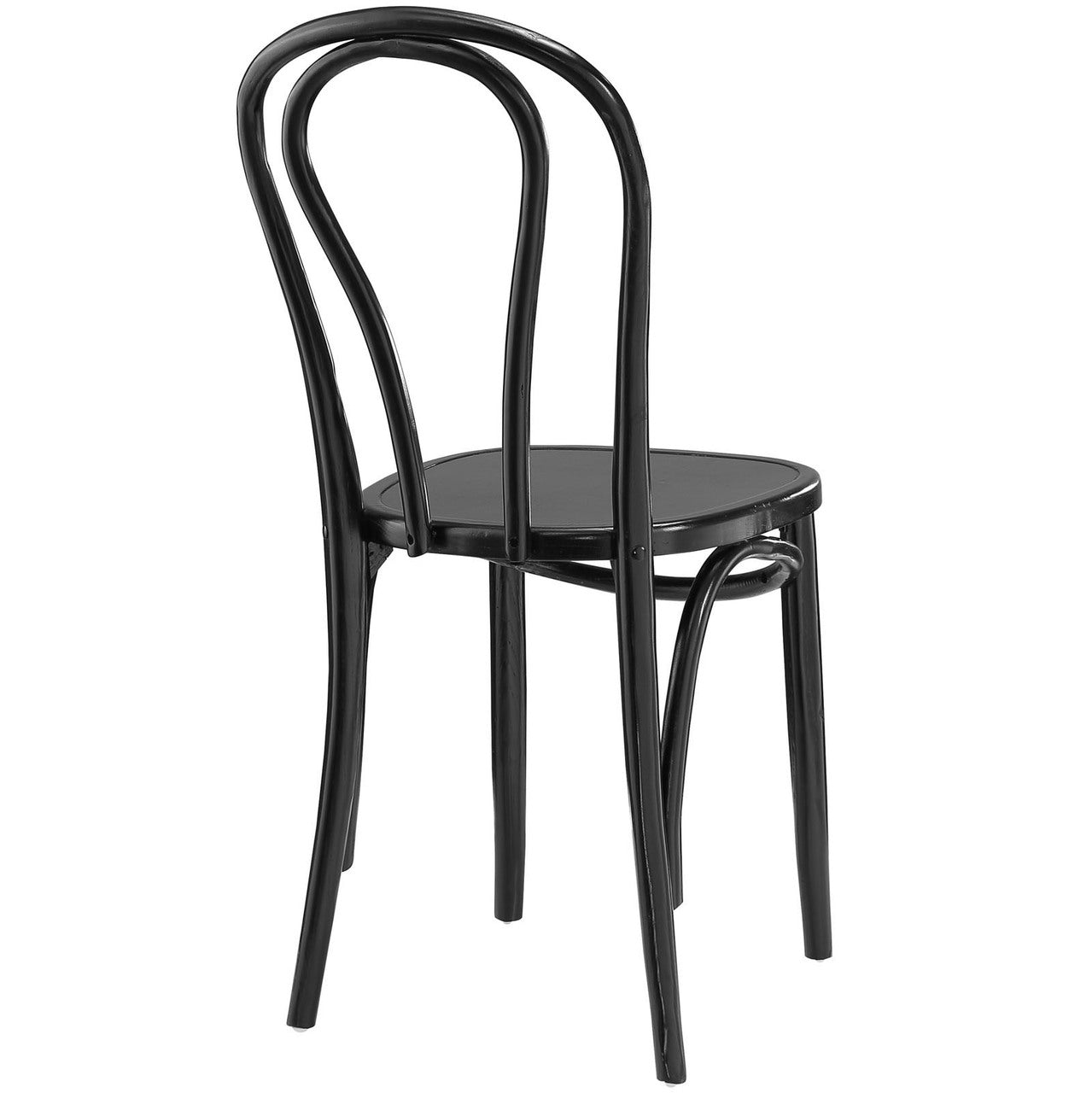 Eon Dining Side Chair, Black Wood
