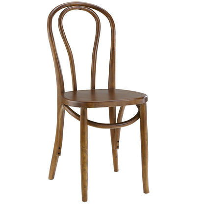 Eon Dining Side Chair, Brown, Wood