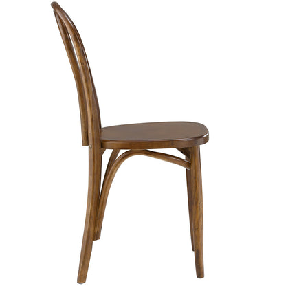 Eon Dining Side Chair, Brown, Wood