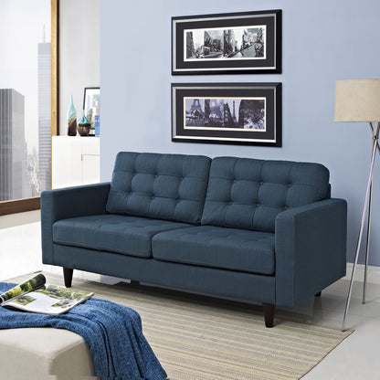 Empress Loveseat, Navy Fabric