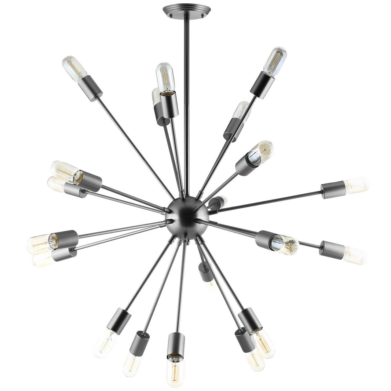 Beam Stainless Steel Chandelier, Silver Steel