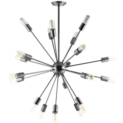 Beam Stainless Steel Chandelier, Silver Steel