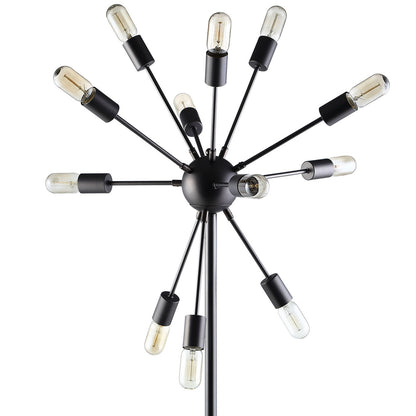Spectrum Floor Lamp, Black Steel