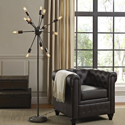 Spectrum Floor Lamp, Black Steel