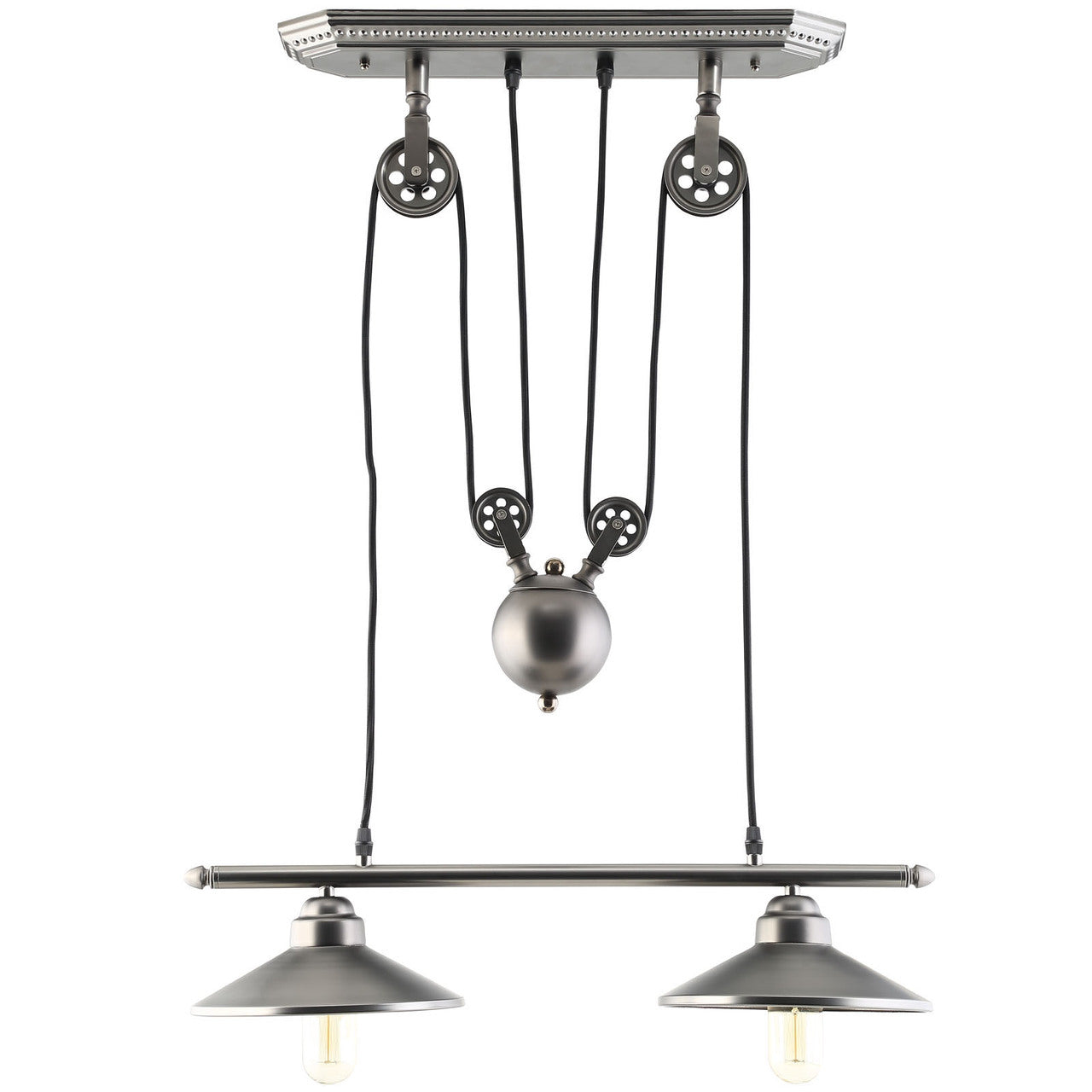 Innovateous Ceiling Fixture, Silver Steel