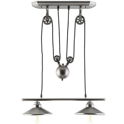 Innovateous Ceiling Fixture, Silver Steel
