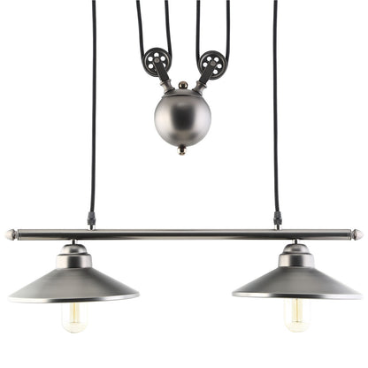 Innovateous Ceiling Fixture, Silver Steel