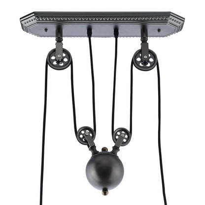 Innovateous Ceiling Fixture, Silver Steel