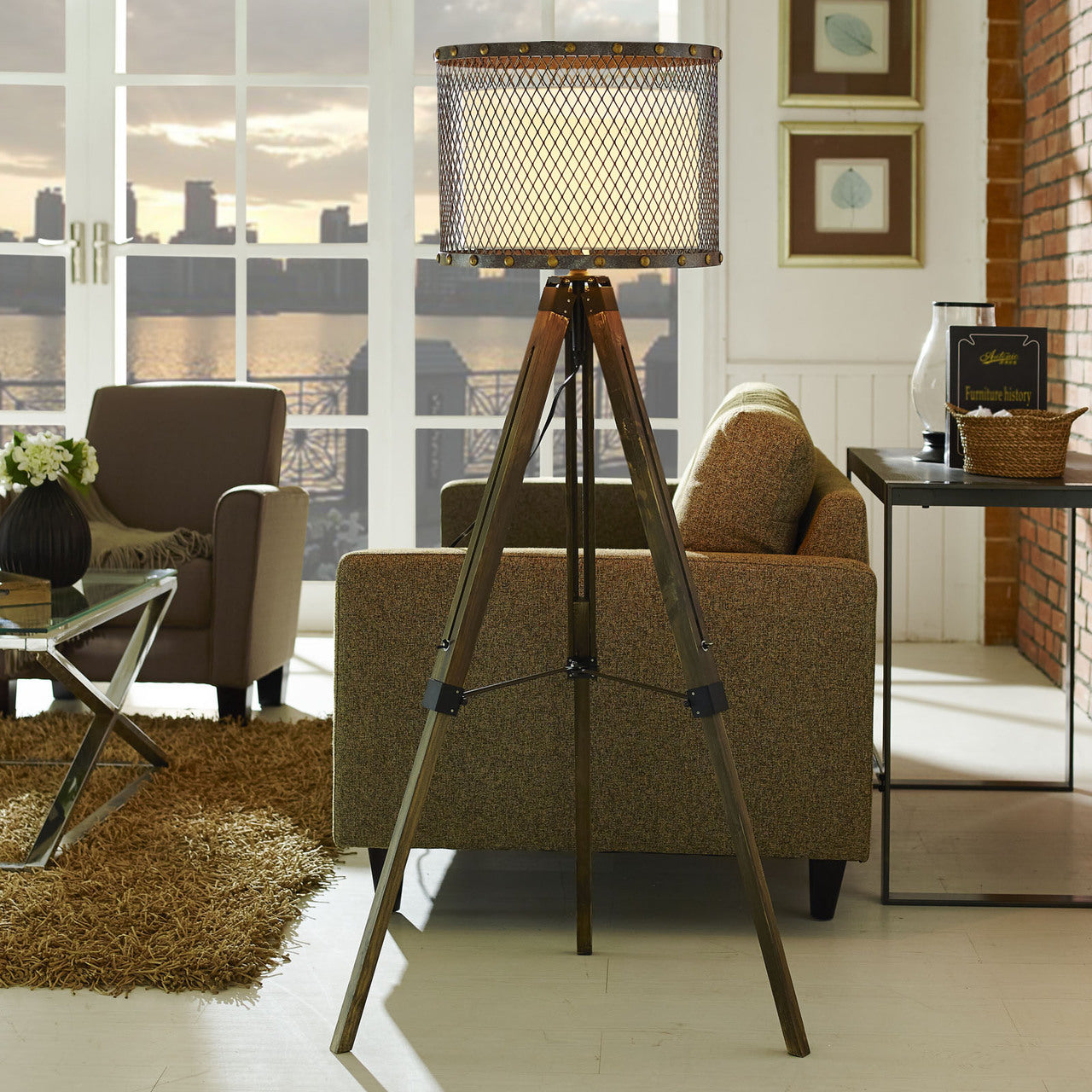 Fortune Floor Lamp, Silver Steel