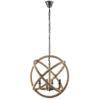Intention Chandelier, Brown Steel