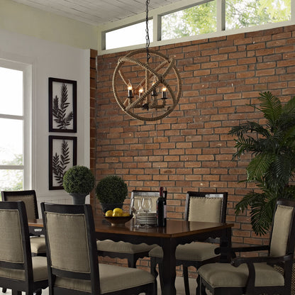 Intention Chandelier, Brown Steel