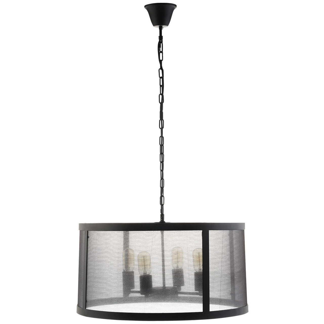 Frost Chandelier, Black Steel