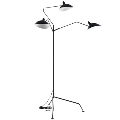 View Stainless Steel Floor Lamp, Black Steel