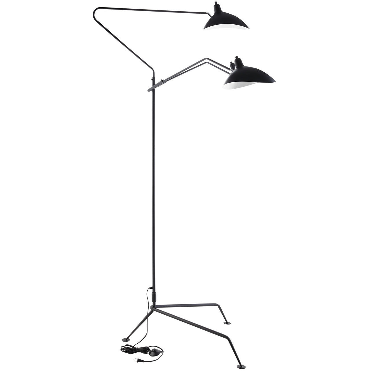 View Stainless Steel Floor Lamp, Black Steel