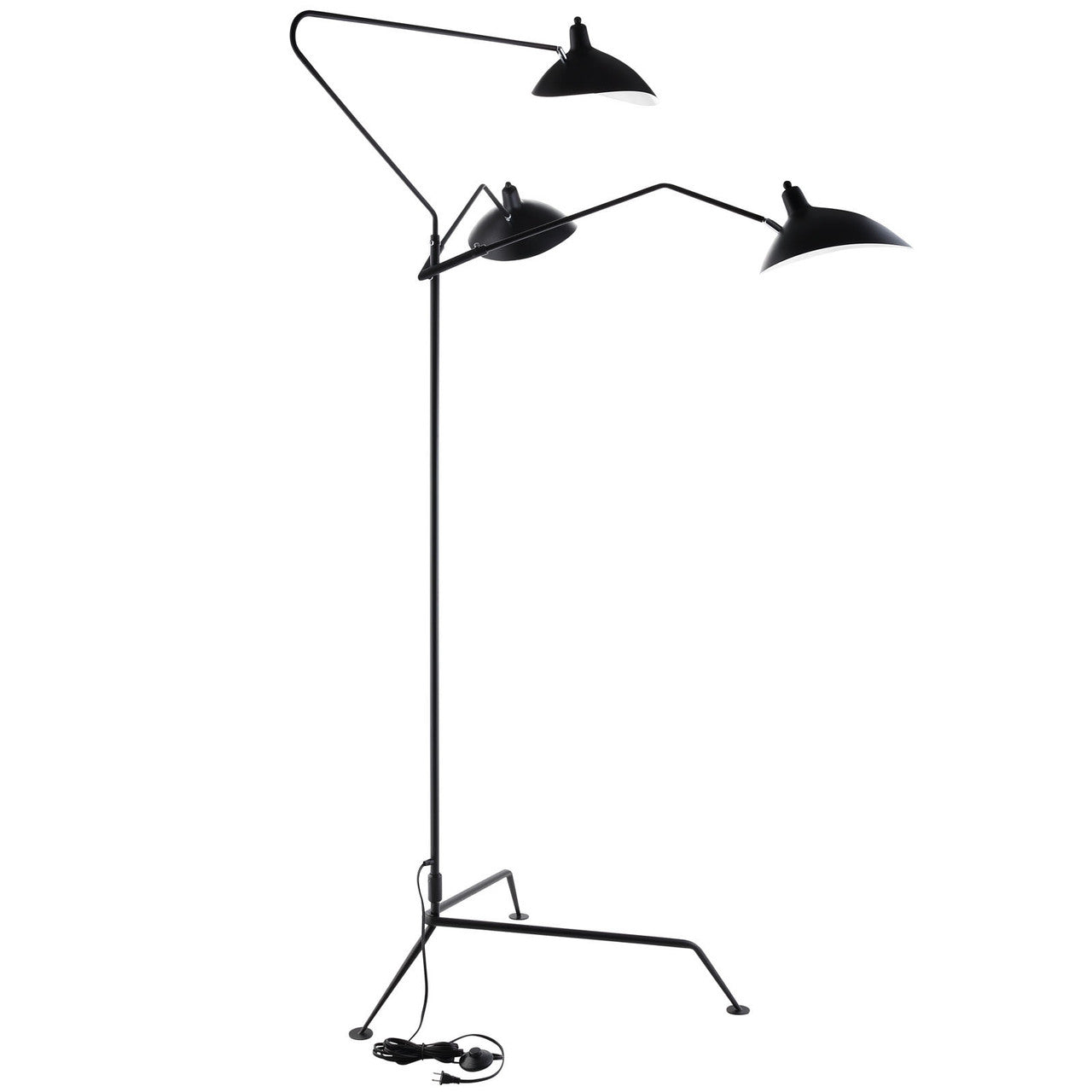 View Stainless Steel Floor Lamp, Black Steel