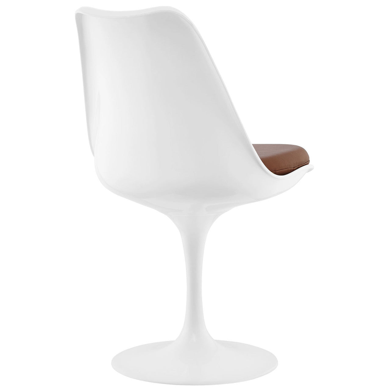 Lippa Dining Vinyl Side Chair, Tan Plastic