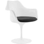 Lippa Dining Vinyl Armchair, Black, Plastic