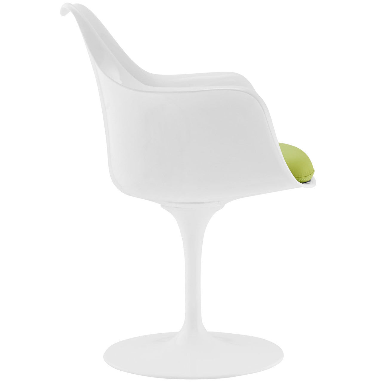 Lippa Dining Vinyl Armchair, Green, Plastic